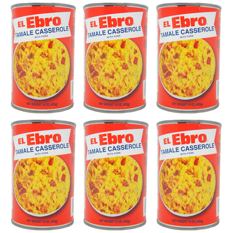 El Ebro Tamale Casserole With Pork, 15 oz (6 Pack)