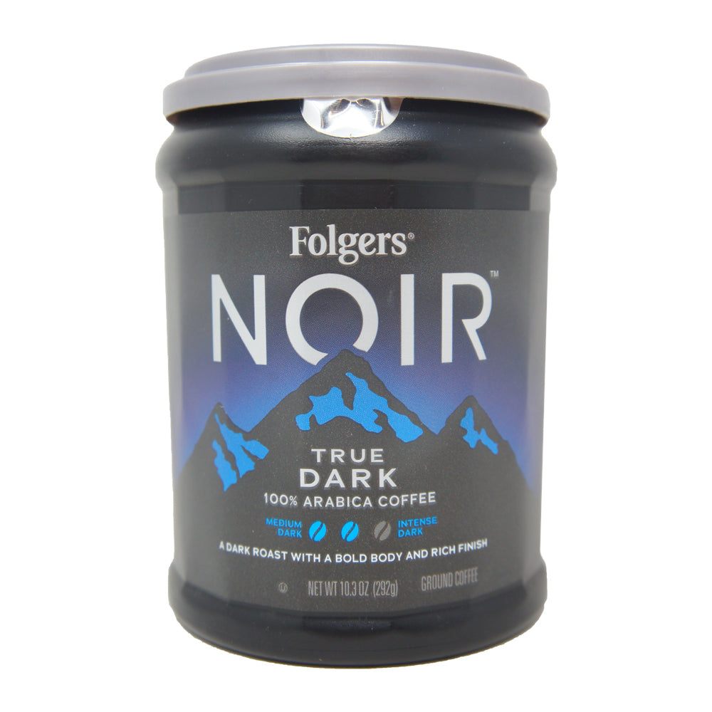 Folgers Noir True Dark 100% Arabica Coffee, 10.3 oz