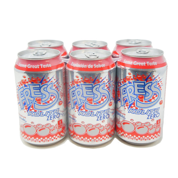 FressKolita Fress Kolita Zero Sweetened with Splenda 0 Calories (Pack of 6) 12 FL oz Cans