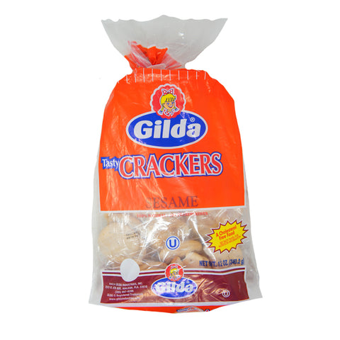 Gilda, Tasty Crackers, Sesame Flavor, 12 oz Bag (6 Pack)