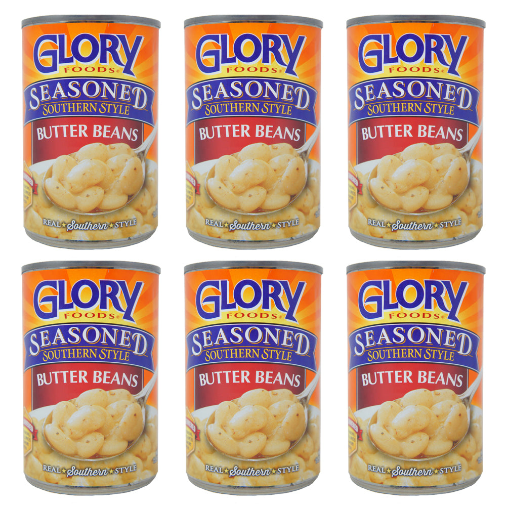 Glory Foods, Seasoned Southern Style, Butter Beans, 15.5 oz
