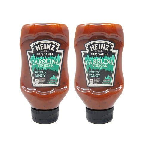 Heinz BBQ Sauce, Carolina Ninegar Style, Sweer & Tangy, 18.6 oz (2 Pack)