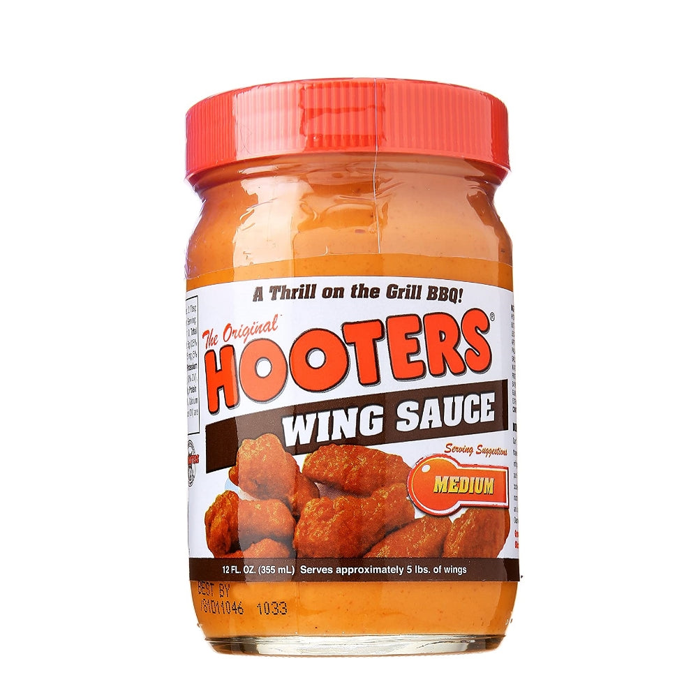 Hooters Wing Sauce, Medium, The Original Restaurant Sauce, 12 oz Jar - theLowex.com
