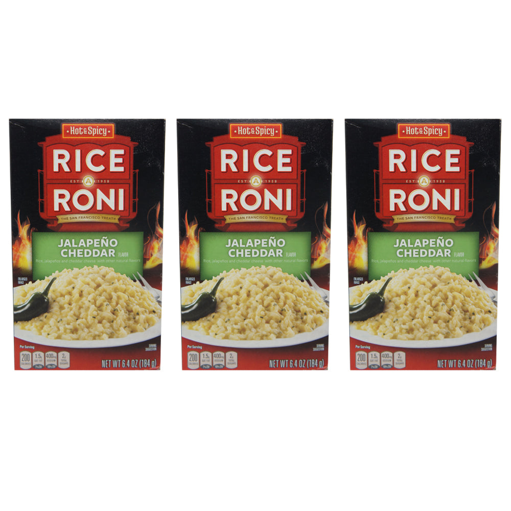 Hot & Spicy Rice Roni Jalapeño Cheddar, 6.4 Ounces (3 Pack)