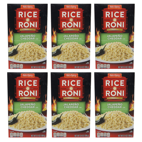Hot & Spicy Rice Roni Jalapeño Cheddar, 6.4 Ounces (6 Pack)