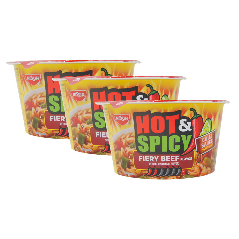 Hot & Spicy, Fiery Beef Flavor, Chili Sauce, 3.32 oz (3 pack)