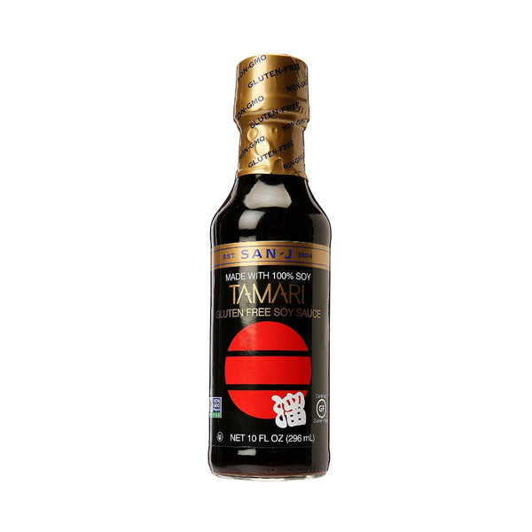 San-J Tamari Premium Soy Sauce, 10 oz Bottle - theLowex.com