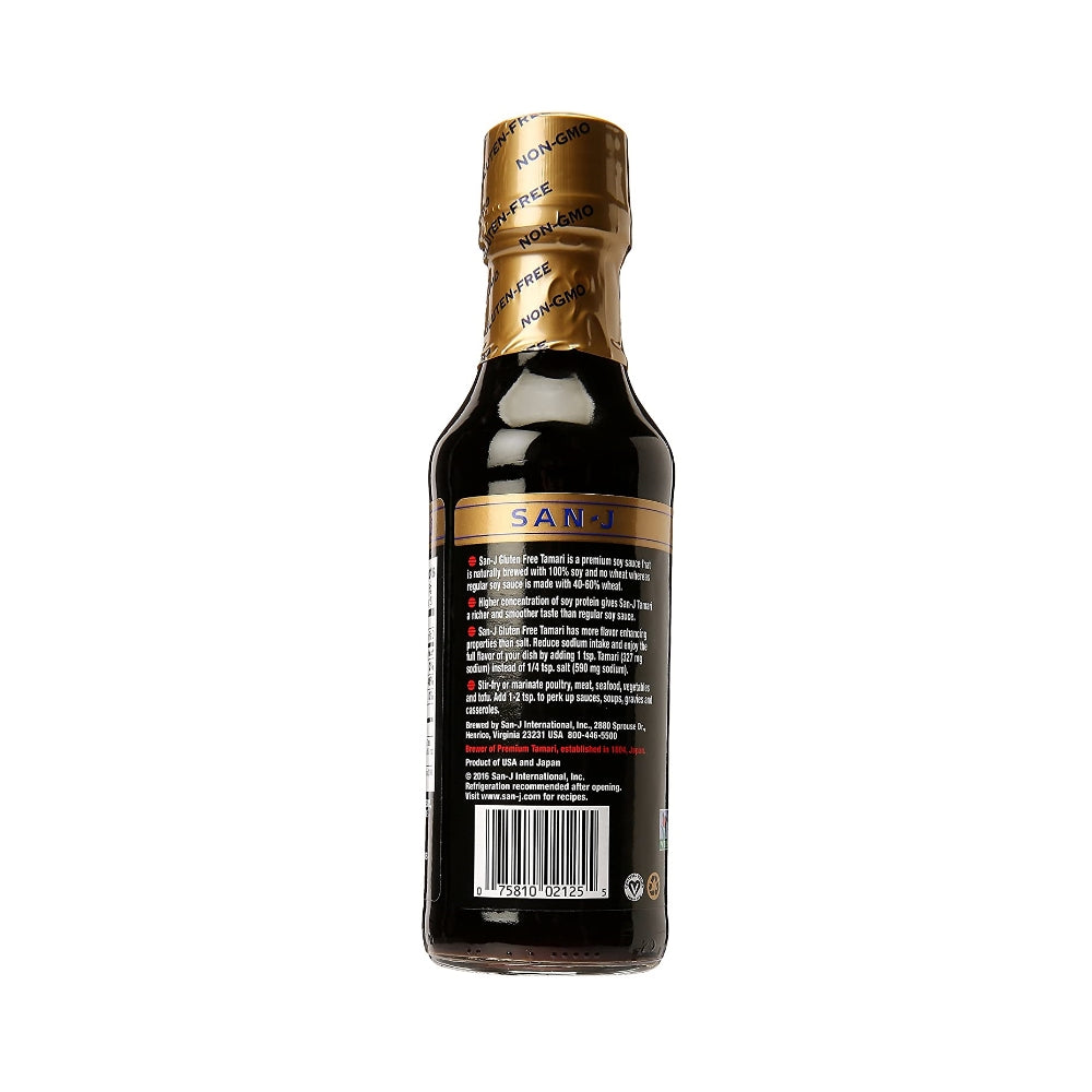 San-J Tamari Premium Soy Sauce, 10 oz Bottle - theLowex.com