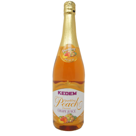 Kedem, Sprakling Peach, Flavored Grape Juice, 25.4 oz