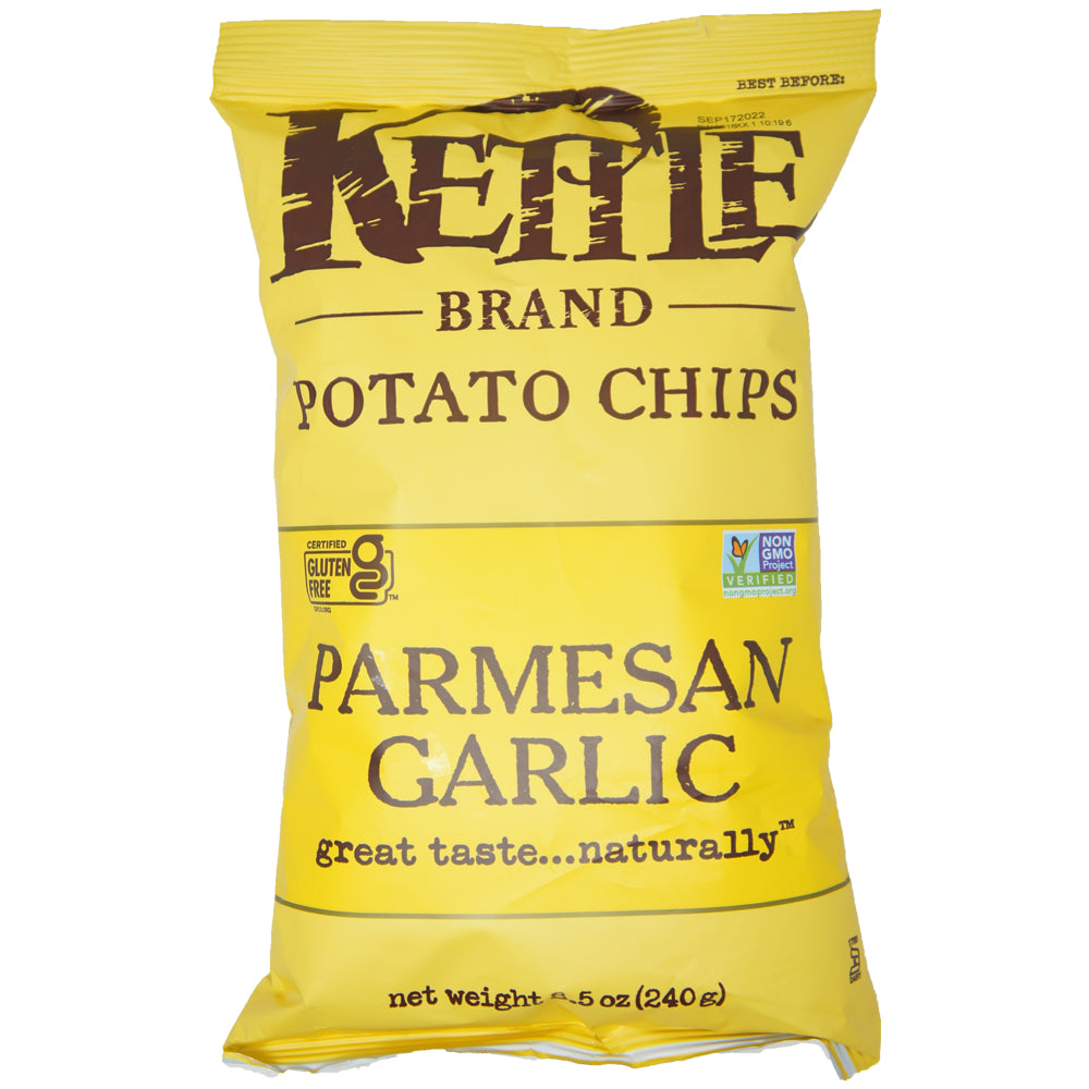Kettle, Brand Potato Chips, Parmesan Garlic, 8.5 oz