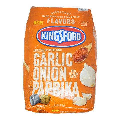 KingSford Charcoal Briquets With Garlci Onion Paprika, 8 Lb