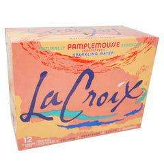 La Croix, Naturally Pamplemousse Essenced, (Grapefruit) Spartkling Water, 12 oz (12 Pack)