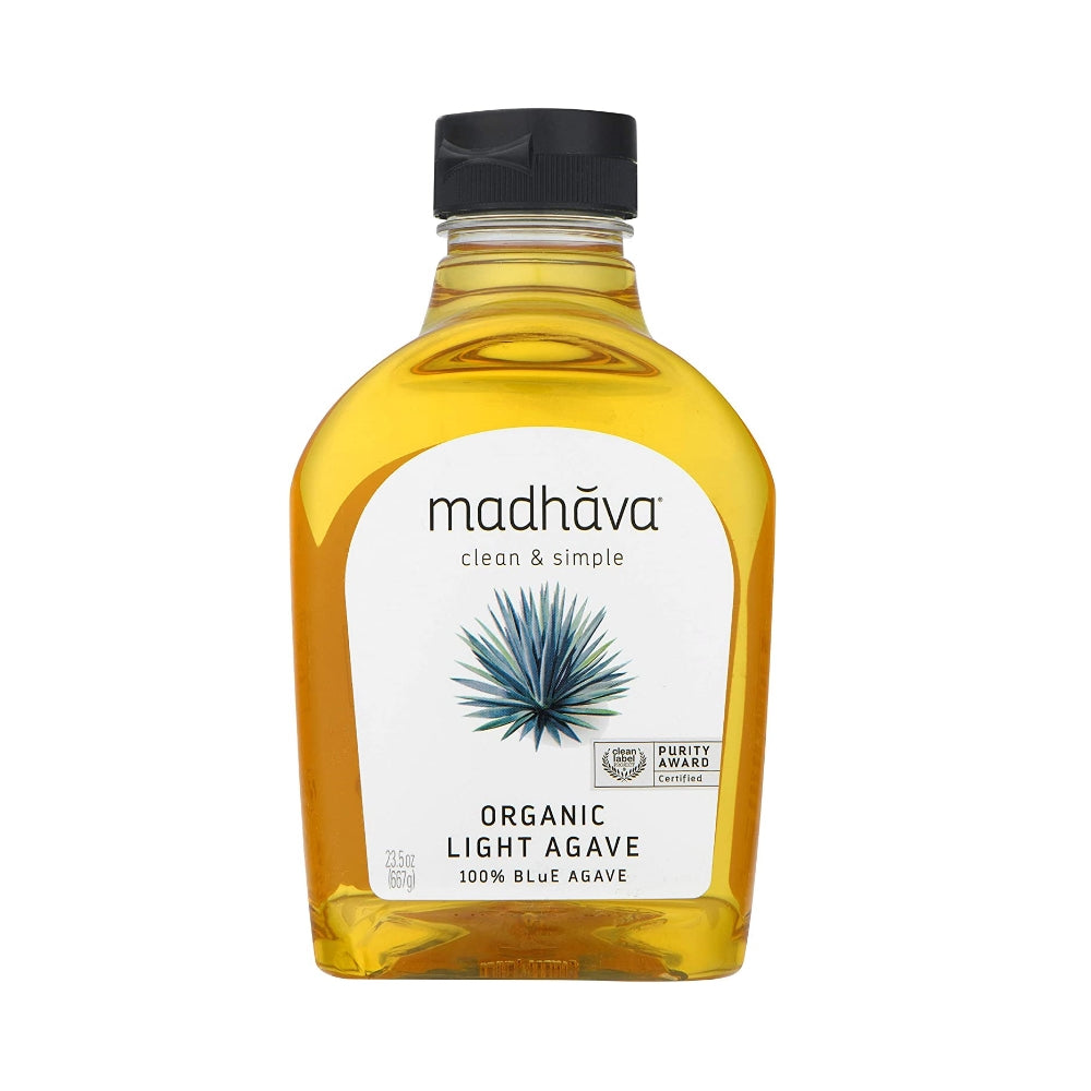 Madhava Organic Agave Nectar 100% Blue Agave - Light - 23.5 oz -theLowex.com