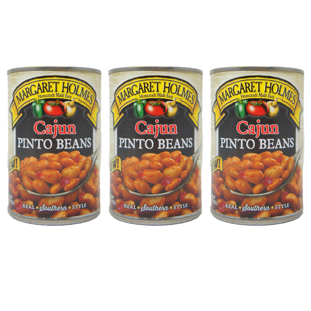 Margaret Holmes, Cajun Pinto Beans, 15 oz (3 pack)
