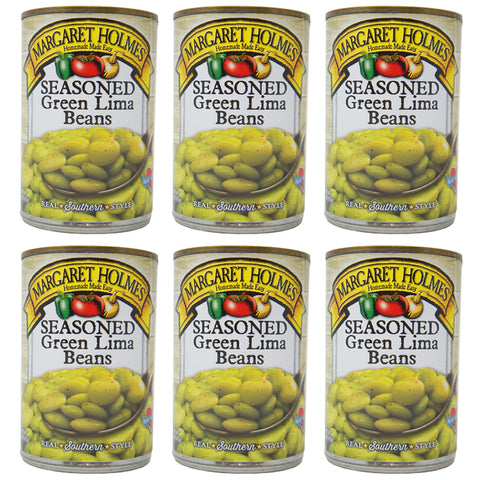 Margaret Holmes, Seasoned Green Lima Beans, 15 oz (6 Pack)