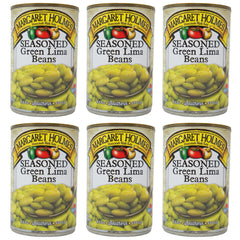 Margaret Holmes, Seasoned Green Lima Beans, 15 oz (6 Pack)