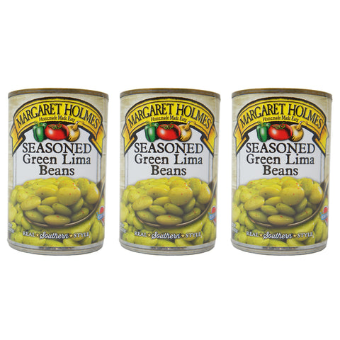 Margaret Holmes, Seasoned Green Lima Beans, 15 oz (3 Pack)