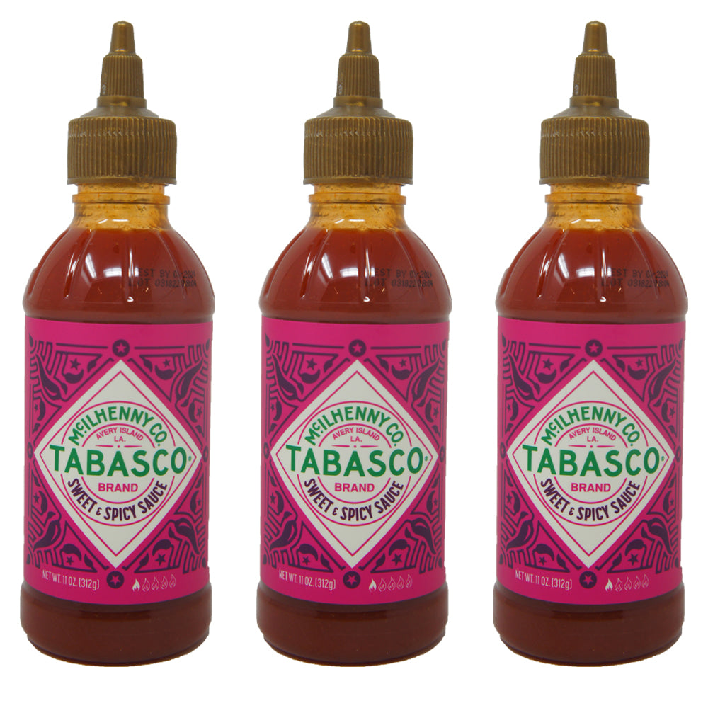 Mc. Ilhenny Co, Tabasco, Sweet & Spicy Sauce, Brand, 11 oz(3 pack)