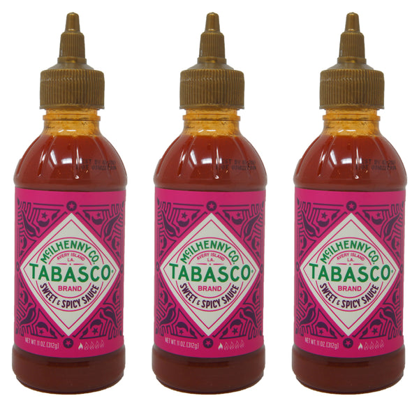 Mc. Ilhenny Co, Tabasco, Sweet & Spicy Sauce, Brand, 11 oz(3 pack)