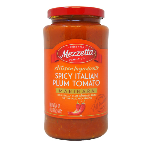 Mezzetta Family Co, Artisan Ingredients, Spicy Italian Plum Tomato, Marinara, 24 oz