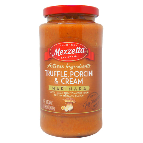 Mezzetta Family Co, Artisan ingredients, Truffle, Porcini & Cream marinara 24 oz