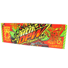 Mountain Dew Flamin Hot, Dew With A Blast Of Heat And Citrus, 12 Oz (12 pack)