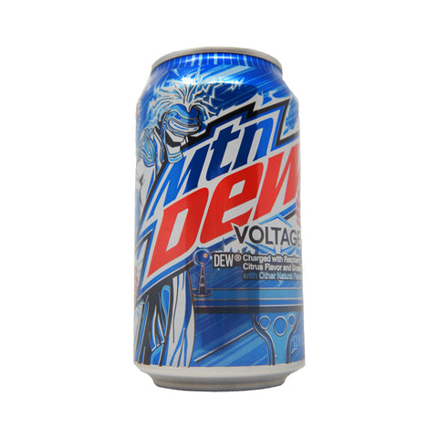 Mountain Dew, Voltage Limited Edition, Raspberry. Citrus Flavor And Ginseng, 12 oz 