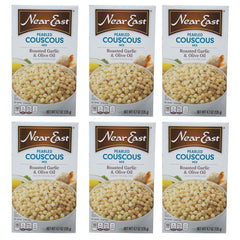 Near East, Pearled Couscous Mix, Roasted Garlic & Olive Oil, 4.7 oz (6 pack)