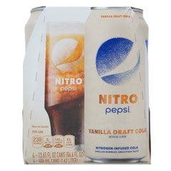 Pepsi Nitro, Draft Cola - Vanilla Natural Flavor, 13.65 oz Can (vanilla)