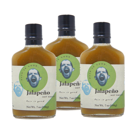Pain Is Good, Jalapeño Hot Sauce 7 oz (3 Pack)