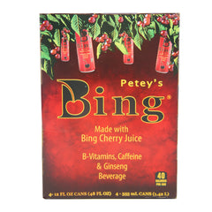 Petey's Bing, Made With Bing Cherry Juice, 12 oz (4 pack) 1