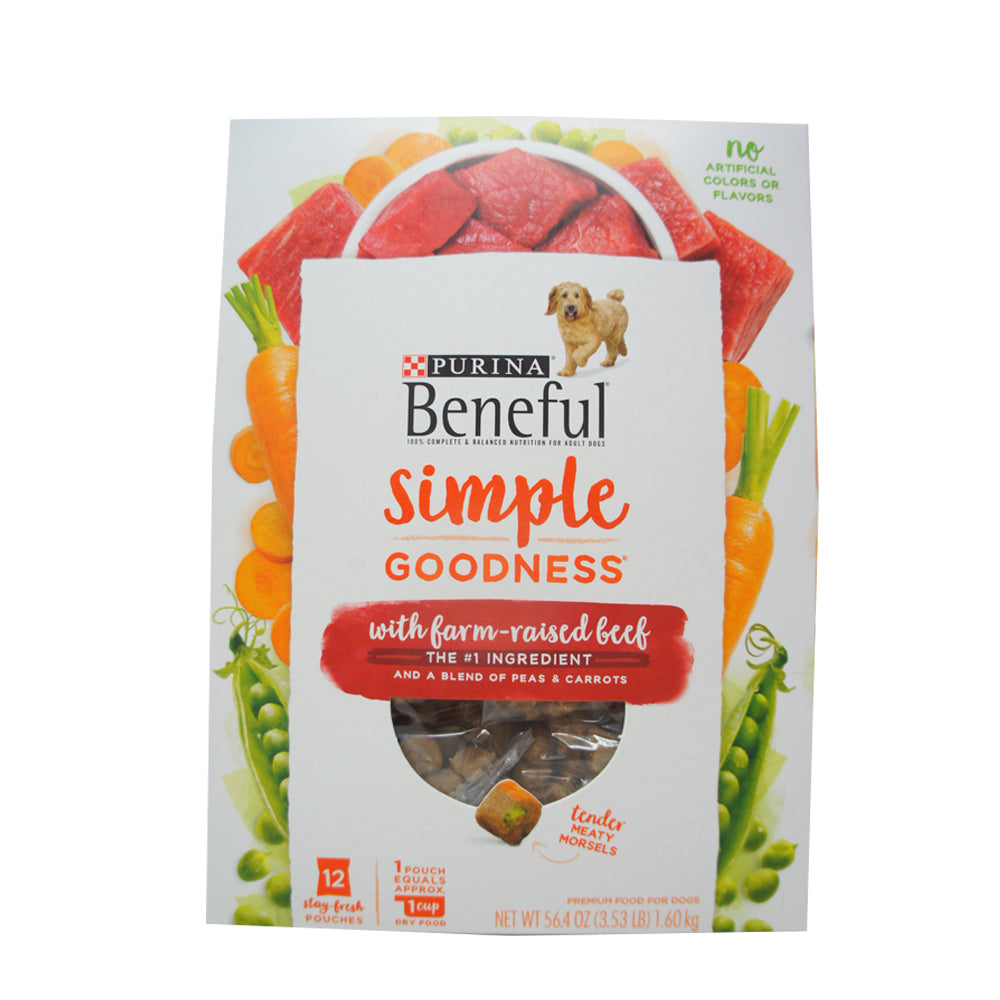 Purina Beneful, Simple Goodness With Farm - Raised Beed 56.4 oz
