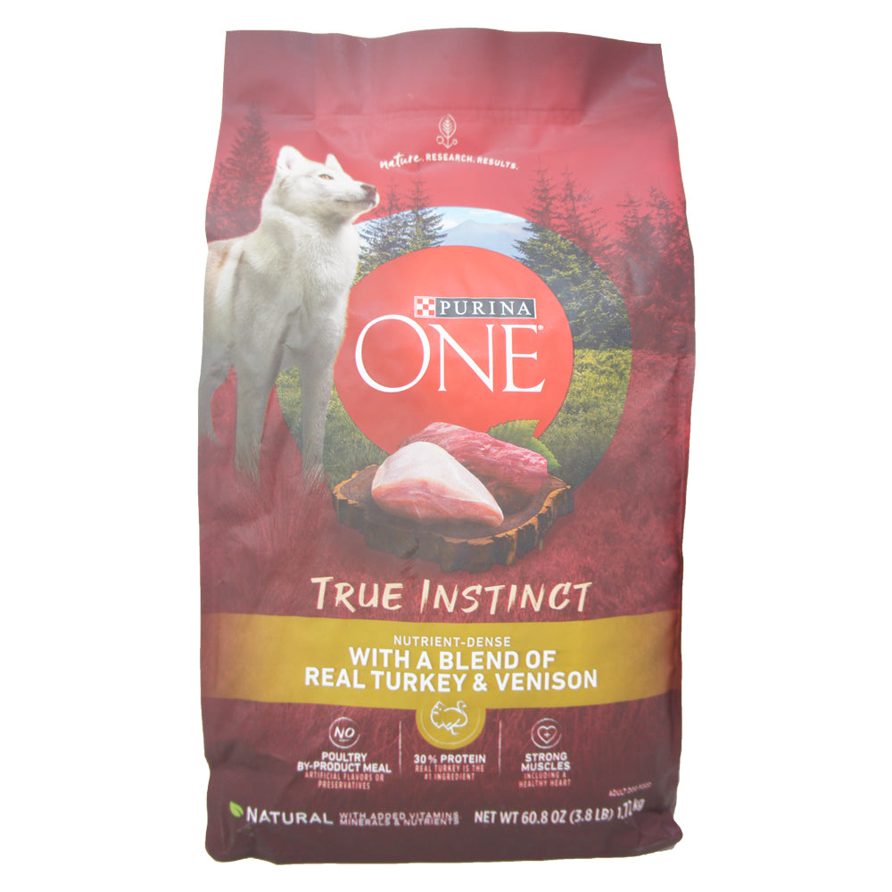 Purina One, True Instinct, With A blend Of Real Turkey & Venison, 60.8 Oz