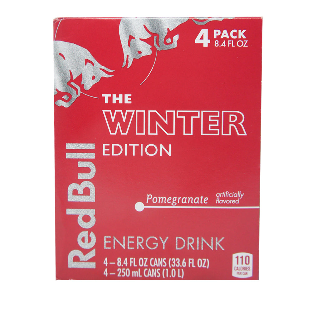 Red Bull, The Winter Edition, Pomegranate, 8.4 oz (4 cans)