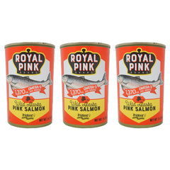Royal Pink Brand, Wild Alaska, Pink Salmon, 14,75 oz (3 Pack)