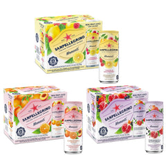 San Pellegrino Momenti Lemon & Red Raspberry - Clementine Peach - Pomegranate & Blackcurrant 11.5 fl oz Can (Six Pack)  Media 1 of 3