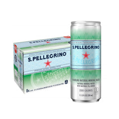 S.Pellegrino Sparkling Natural Mineral Water, 11.15 Fl Oz Can (8 Pack)