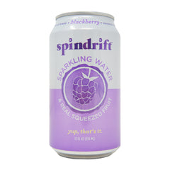 Spindrift Sparkling Water & Real Squeezed Fruit, Blackberry 12 oz