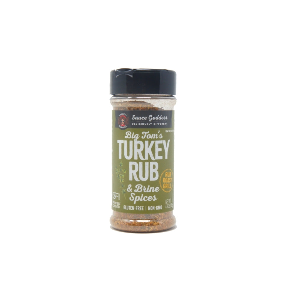 Sauce Goddess Big Tom's Turkey Rub & Grine Spices Limited Edition 4.9 oz 