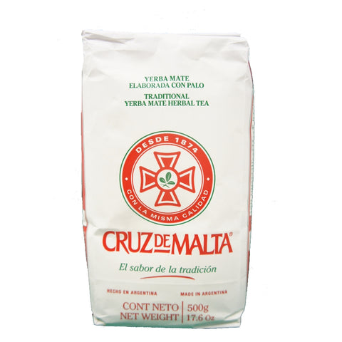 Cruz de Malta Yerba Mate Herbal Tea Made in Argentina 500g 17.6 oz