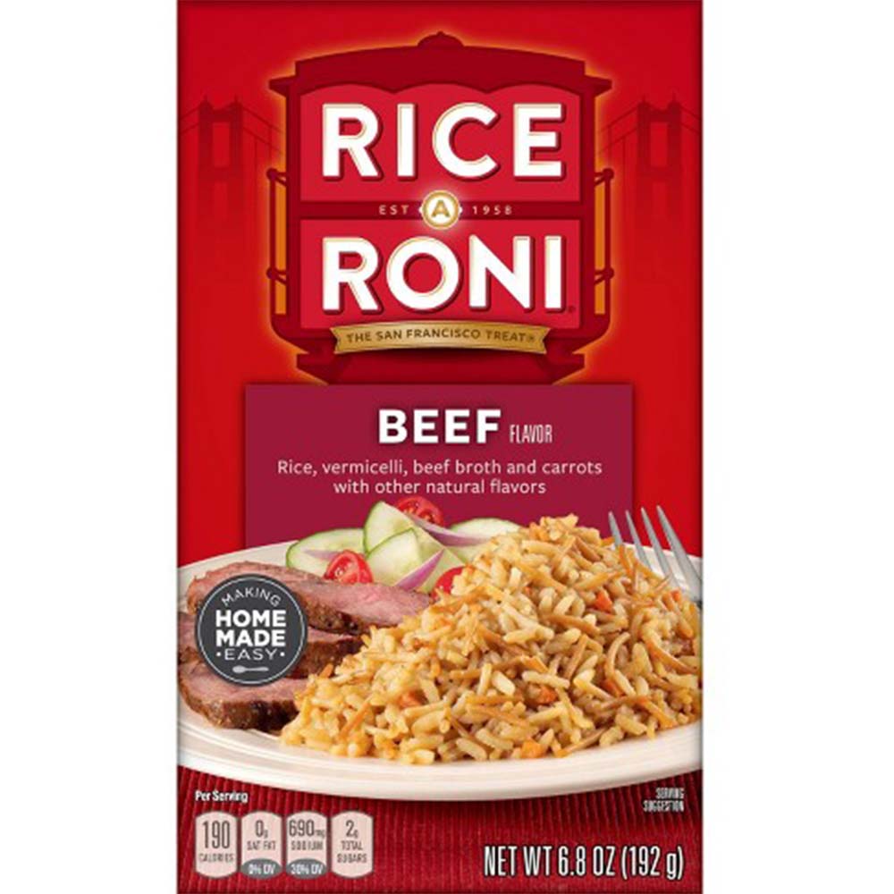 Rice A Roni Boxed Rice Mix, Beef