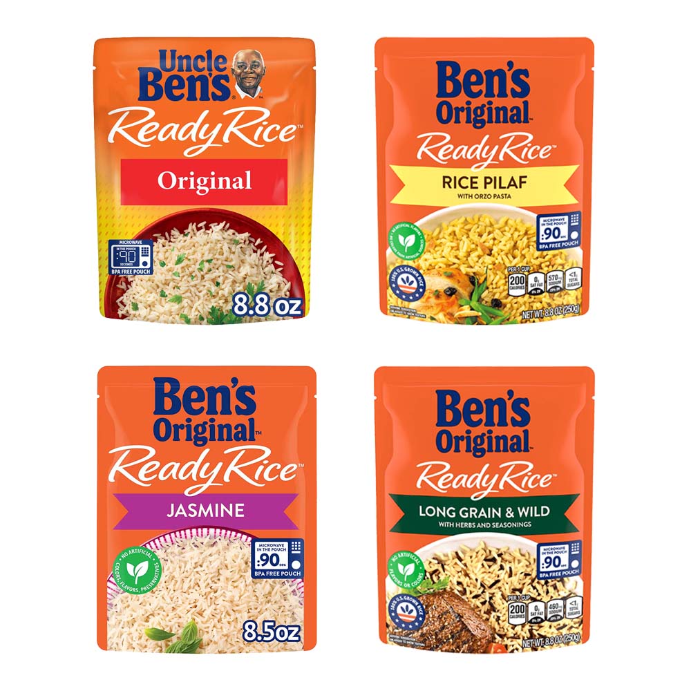 Uncle Ben's Ready Rice, Instant Rice, Multiple Flavors