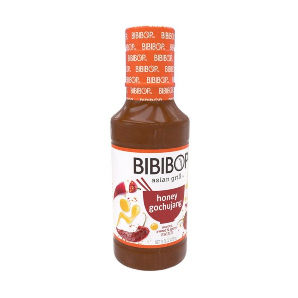 Bibibop Asian Grill Honey Gochujang Korean Sauce, 16 oz Bottle