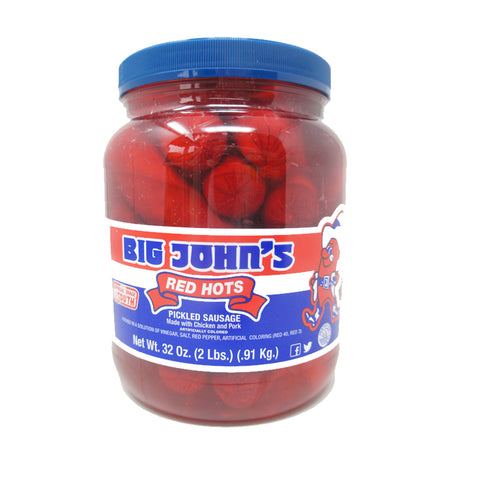Big John's Red Hots Pickled Sausage, 32 oz