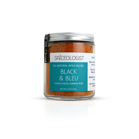 Spiceologist Black & Bleu - Cajun & Bleu Cheese Rub, 4.3 oz Glass Jar