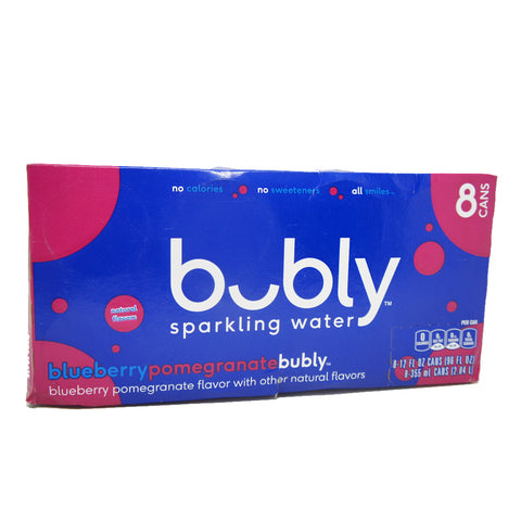 Bubly Sparkling Water, blueberry Pomegranate (8)
