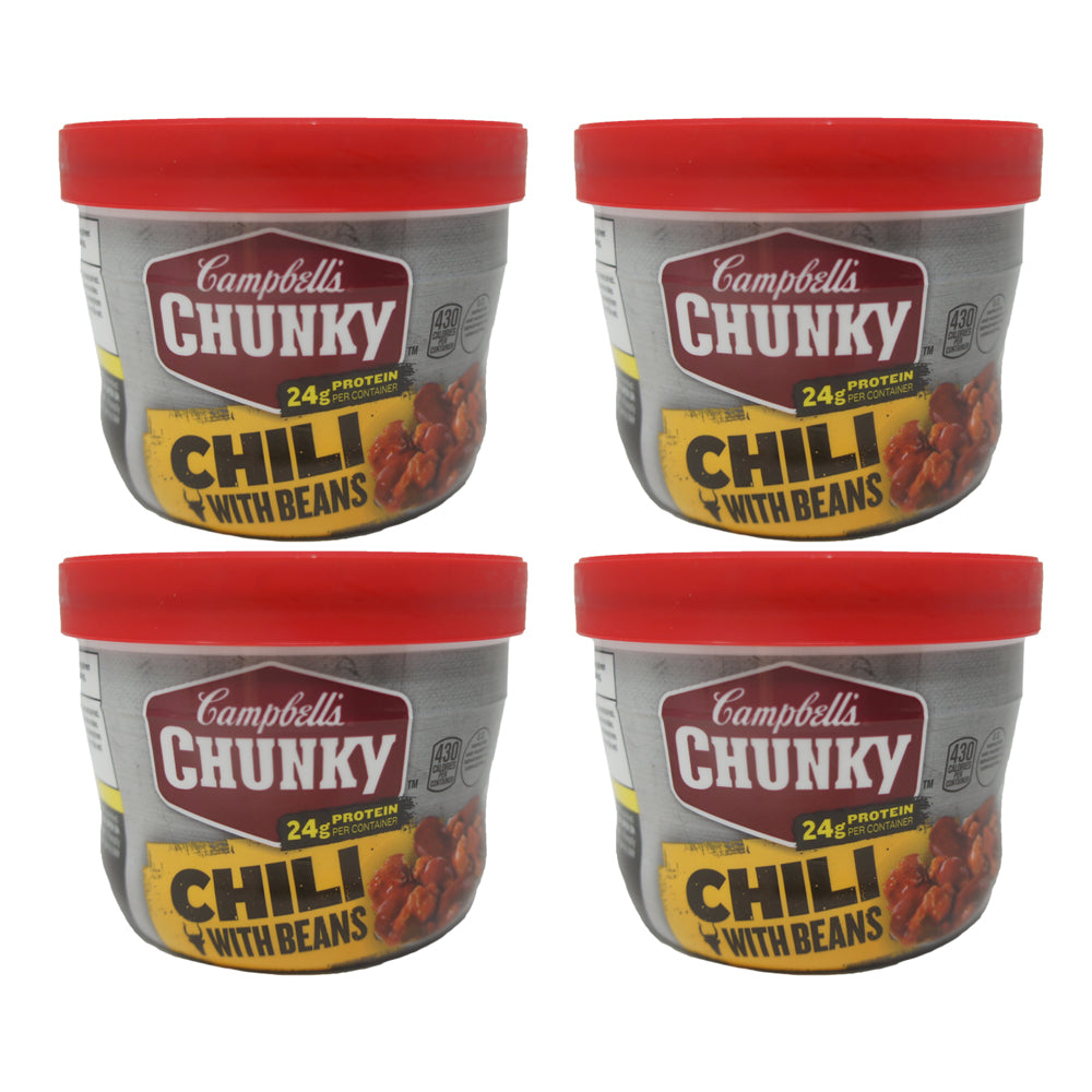 Campbell's Chunky, Chili With Beans, 16.5 oz 4 Pack