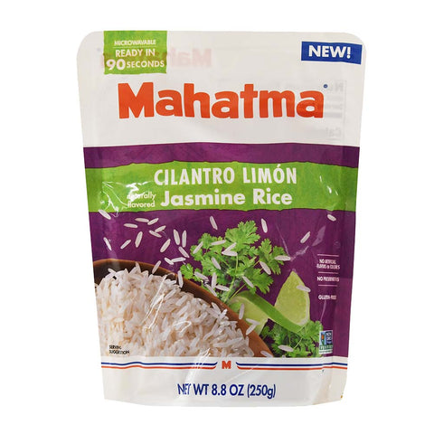 Mahatma Ready to Heat Jasmine Instant Rice, Cilantro Limon, 8 oz Bag