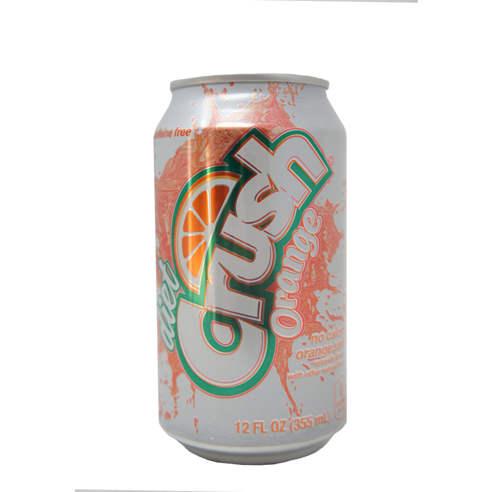 Crush Diet, Orange, No Calorie Orange Soda (12 pack)