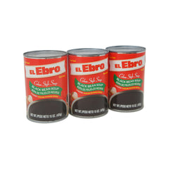 El Ebro, Black Bean Cuban Style Soup 15 oz Cans (3 Pack)